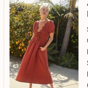 Free People Backless Dress with pockets